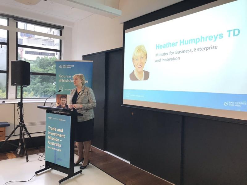 Heather Humphreys -Irish Minister for Business, Enterprise and Innovation