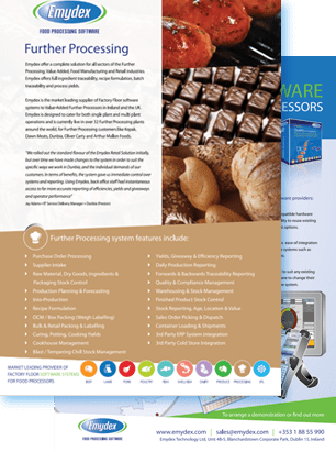 Emydex Industry Brochure Further Processing