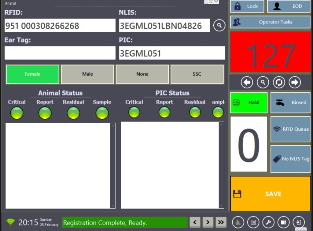 Emydex-Processing Line NLIS station