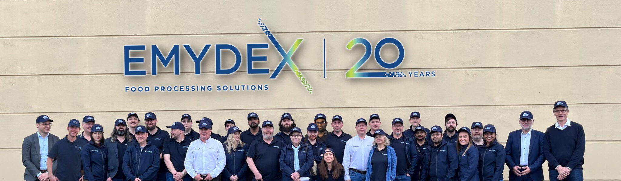 Emydex-20th-Anniversary-staff-hats team