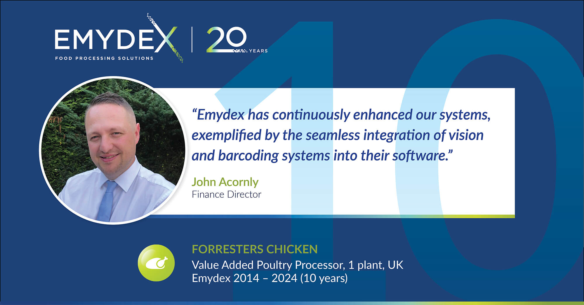 Emydex LinkedIn Countdown 10 Forresters Chicken